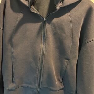 Calia Balck Scuba  Zip-Up Hoodie